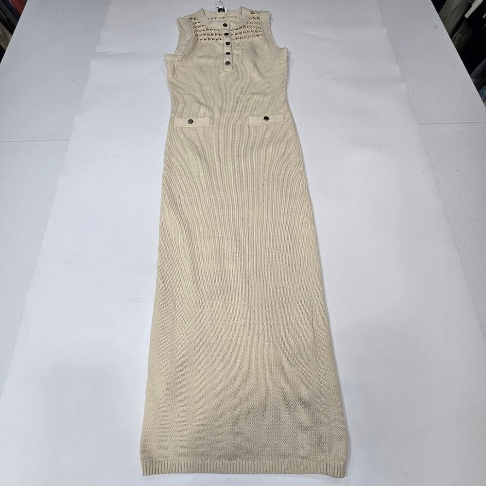 L'Academie by Marianna Amarae Midi Dress in Cream Medium - Picture 2 of 14
